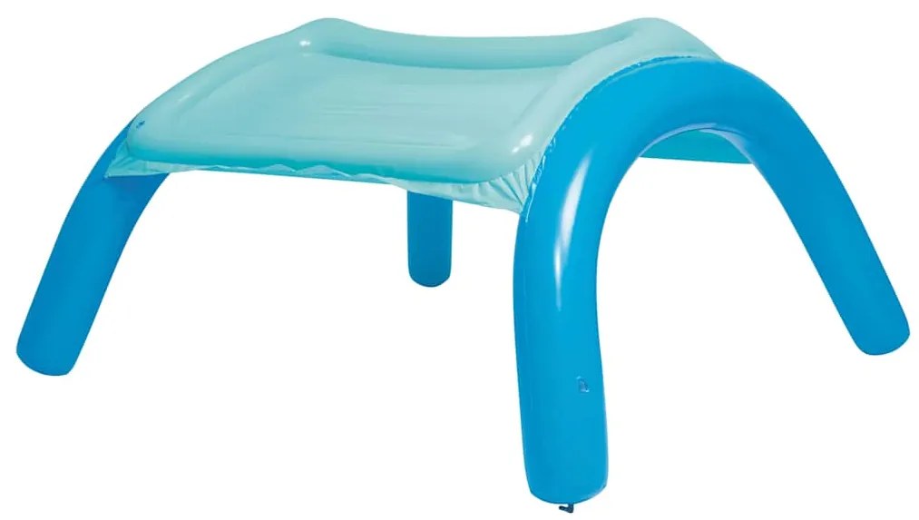 Piscina de brincar com toldo azul 140x140x114 cm