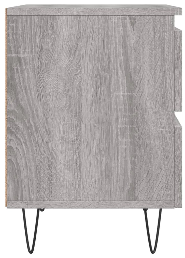 Mesas de cabeceira 2 pcs derivados de madeira cinzento sonoma