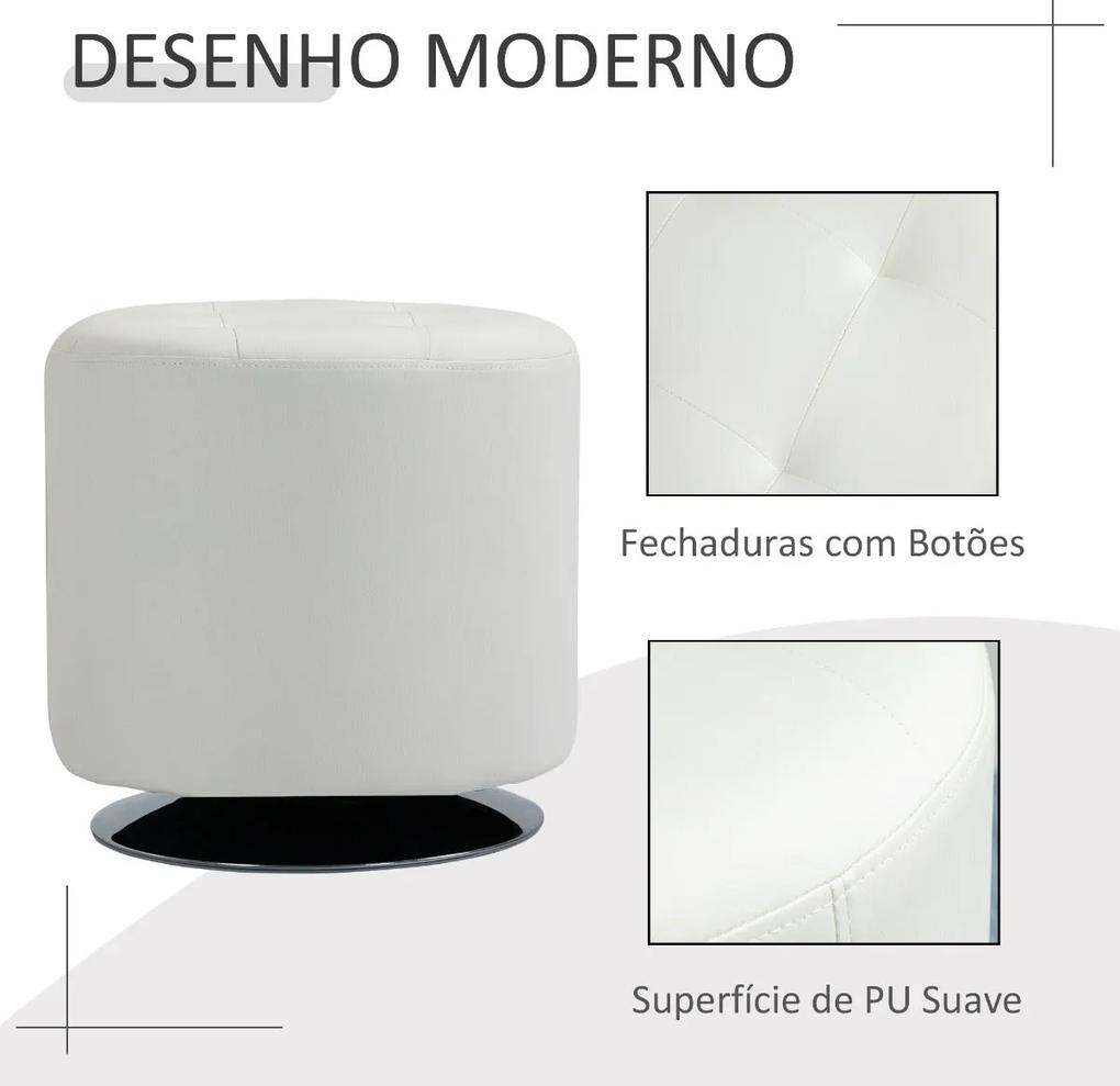 Pufe Hotis - Branco - Design Moderno