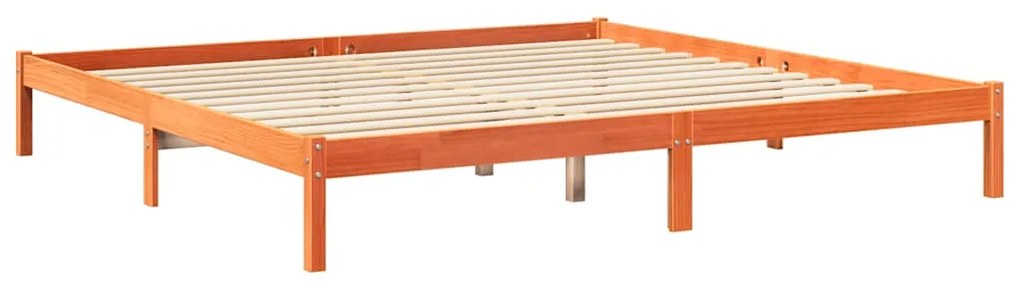 Cama com estante sem colchão 180x200 cm pinho maciço
