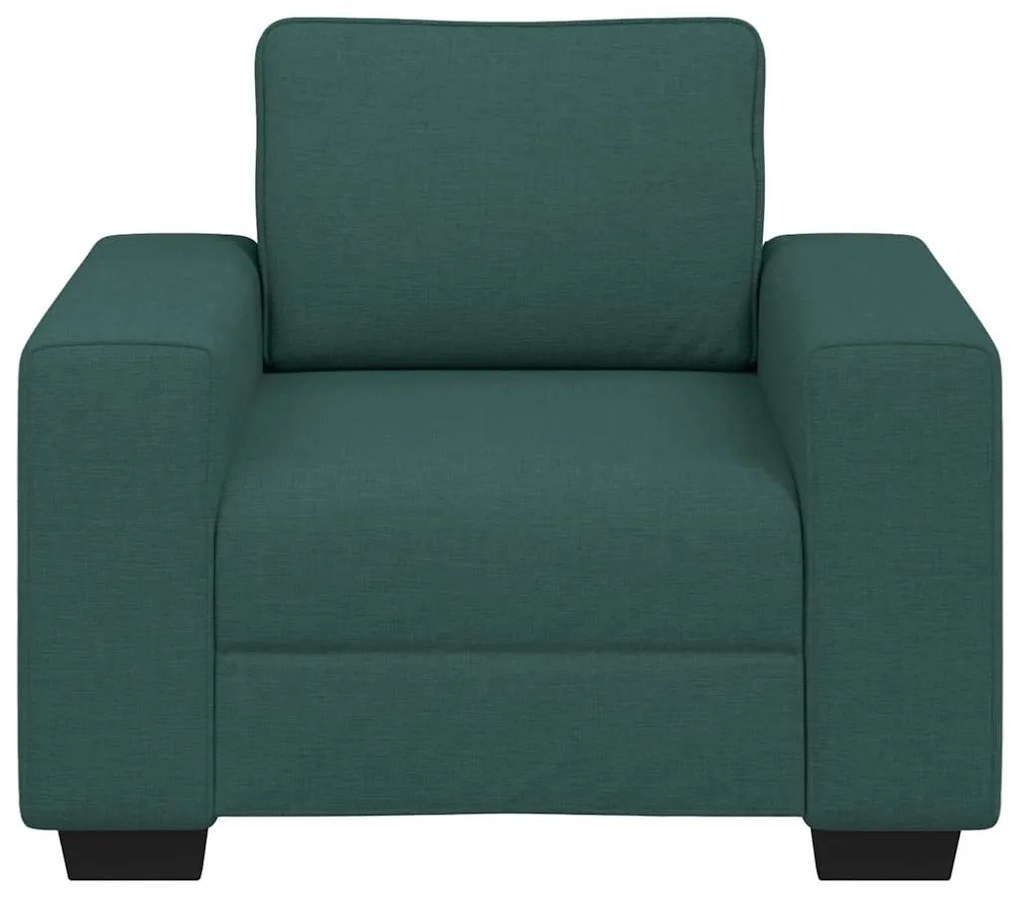 Poltrona 60 cm tecido verde-escuro