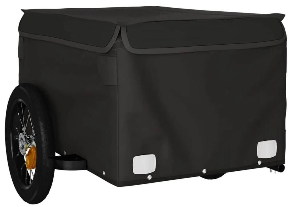 Reboque para bicicleta 30 kg ferro preto