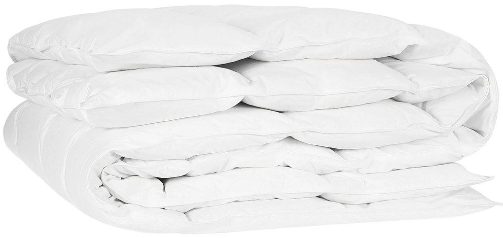 Edredão de algodão japara branco 200 x 220 cm GROSSGLOCKNER Beliani