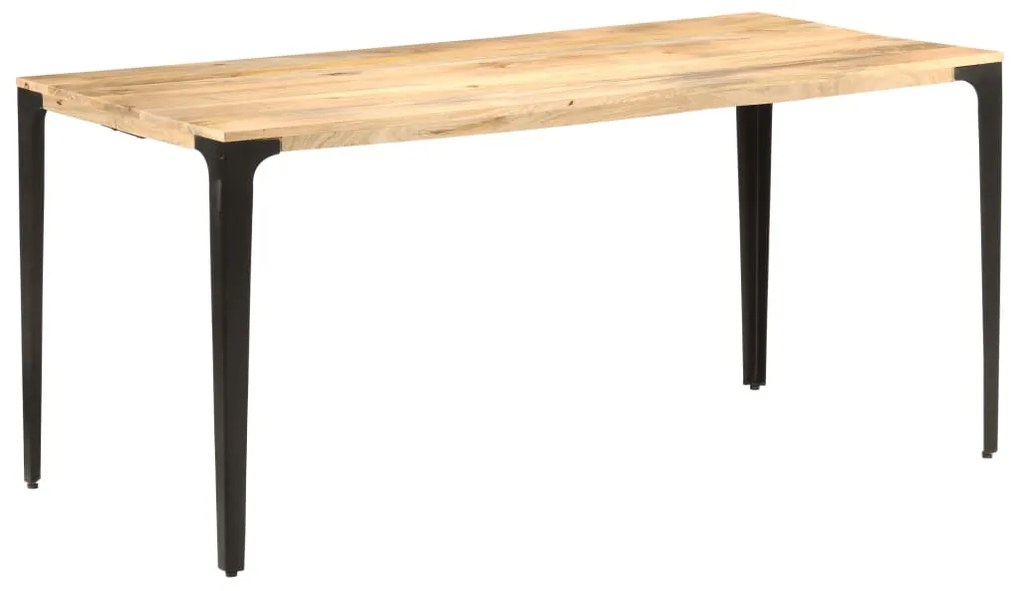 Mesa de jantar 160x80x76 cm madeira mangueira maciça