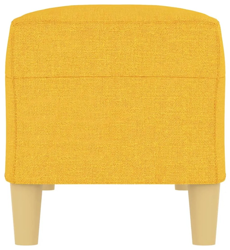 Banco 100x35x41 cm tecido amarelo-claro