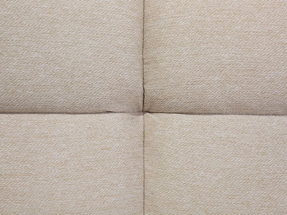 Sofá-cama de 3 lugares em tecido creme INGARO Beliani