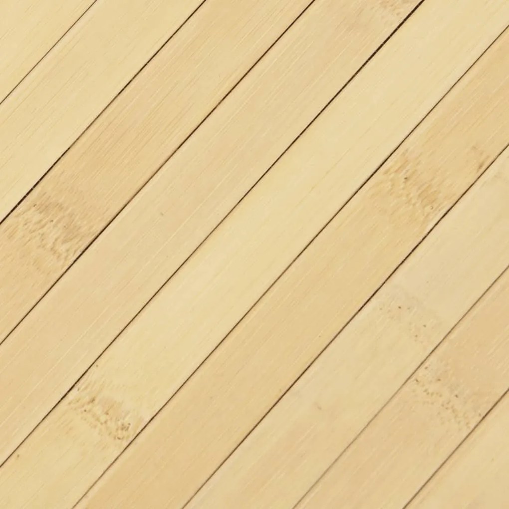 Tapete retangular 100x200 cm bambu cor natural clara