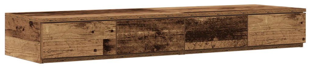 Cama de Armazenamento Madeira Velha 120x190 cm