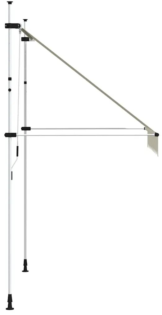 Toldo retrátil manual 200 cm creme