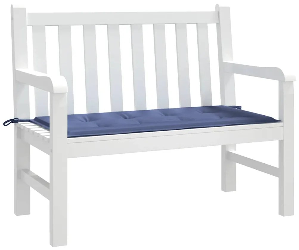 Almofadão p/ banco jardim 100x50x4cm tecido oxford azul-marinho