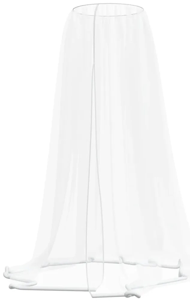 Rede mosquiteira para guarda-sol malha 220 Φ330x250 cm branco