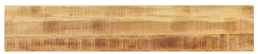 vidaXL Tampo de mesa retangular 180x20x2,5 cm mangueira áspera maciça
