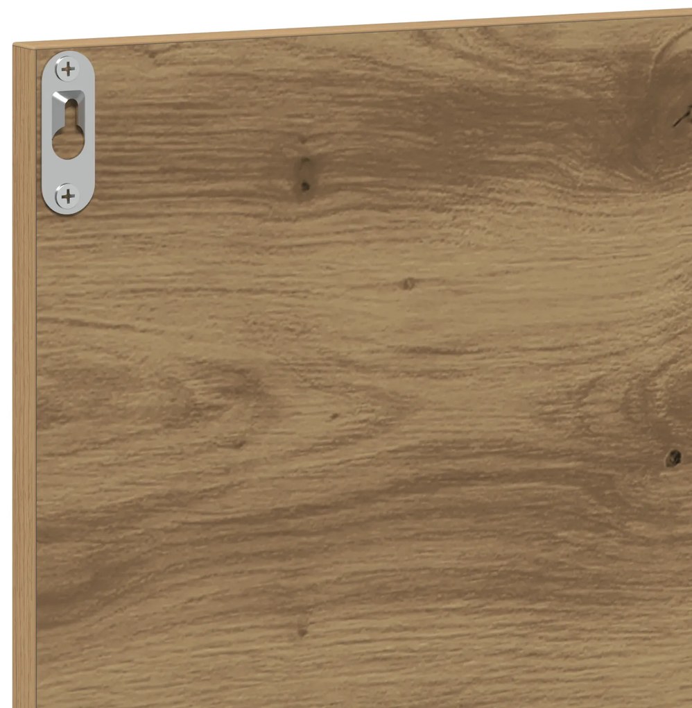 Espelho de casa de banho vidaXL Carvalho artesanal 90x10,5x37 cm Madei