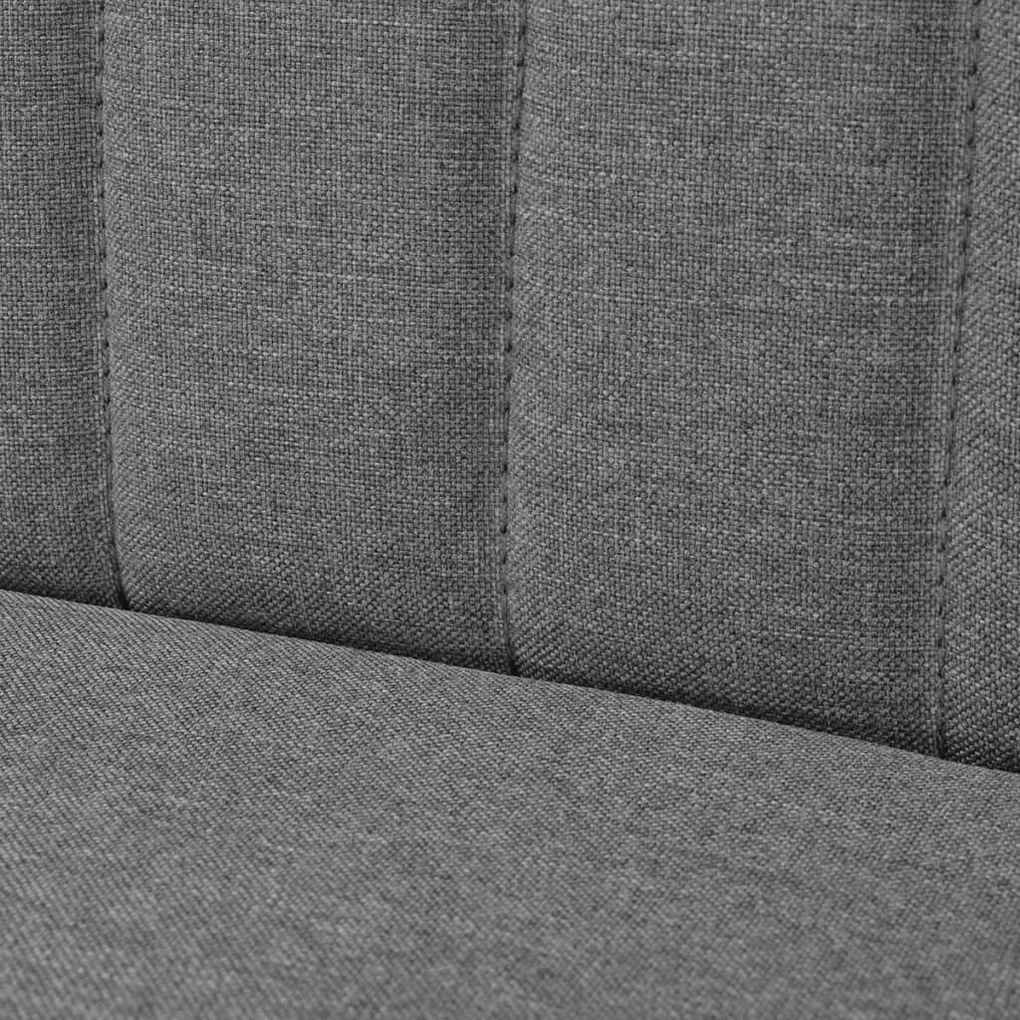 Sofá tecido cinzento claro 117x55,5x77