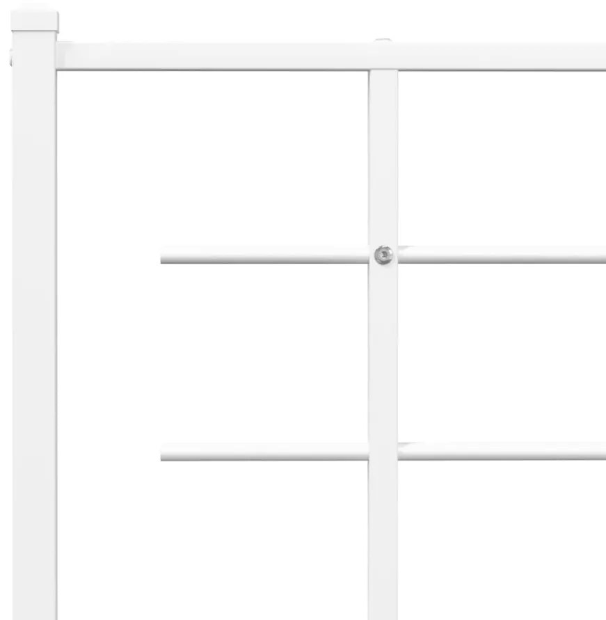 Cabeceira de cama 180 cm metal branco