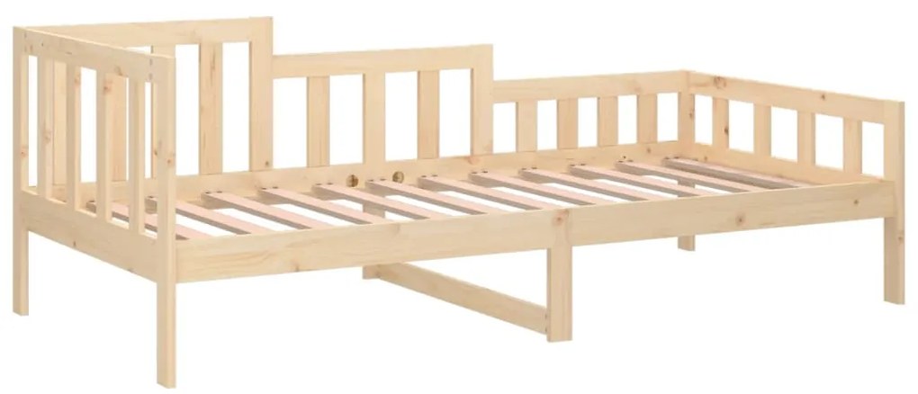 Sofá-cama sem colchão 90x200 cm madeira de pinho maciça