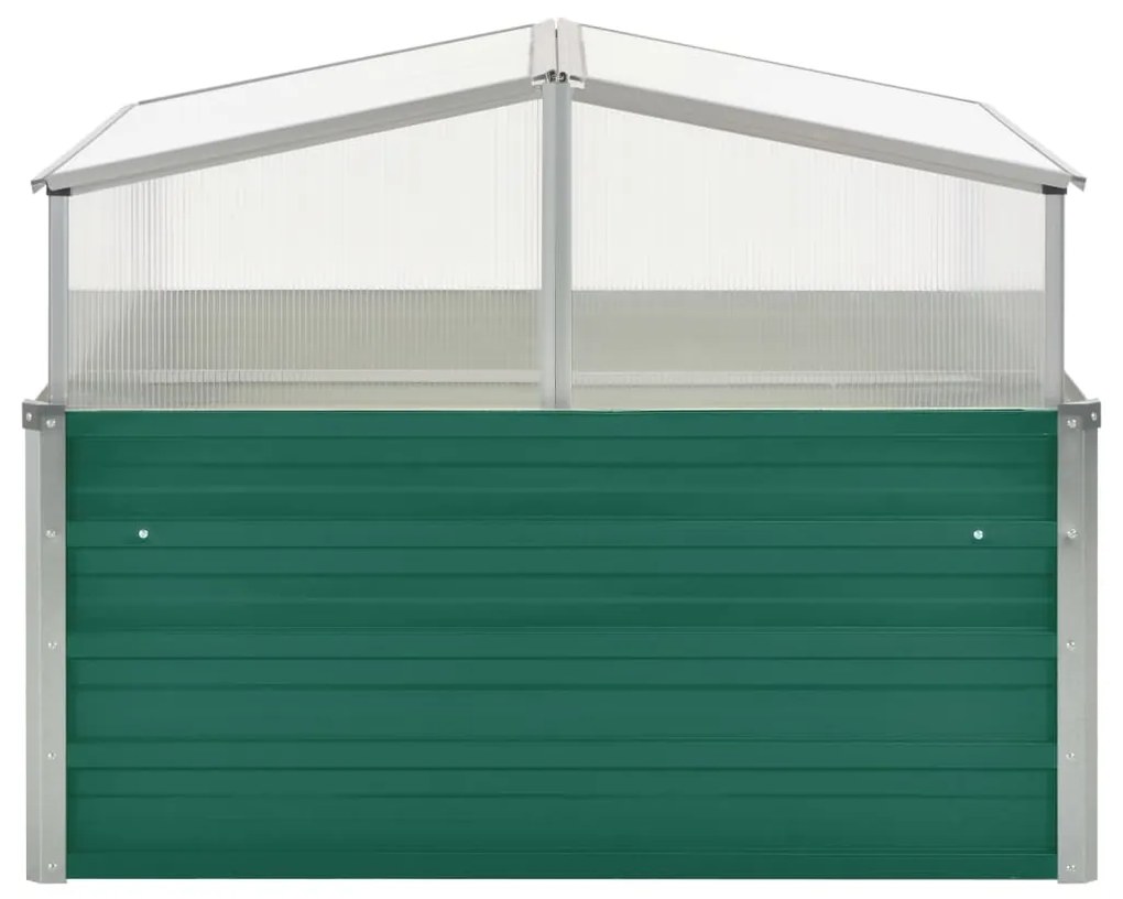 Estufa 100x100x77 cm aço galvanizado verde