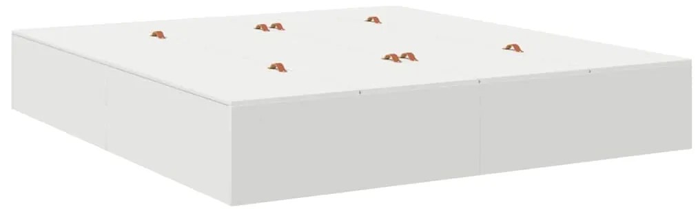 Estrutura da Cama com armazenamento Branco 180 x 200 cm Madeira