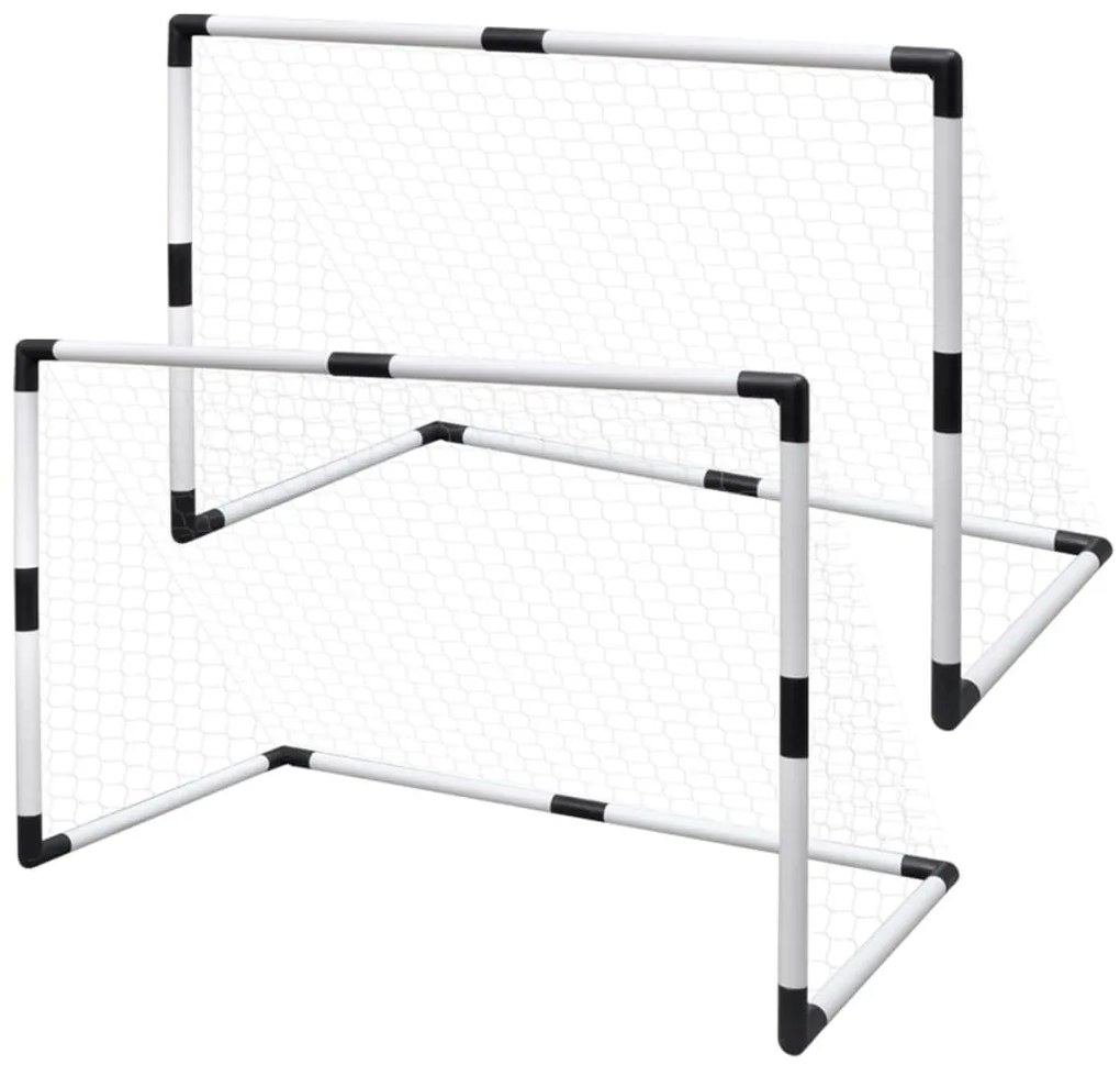 Conjunto de mini balizas de futebol para criança 2 pcs 91,5x48x61 cm