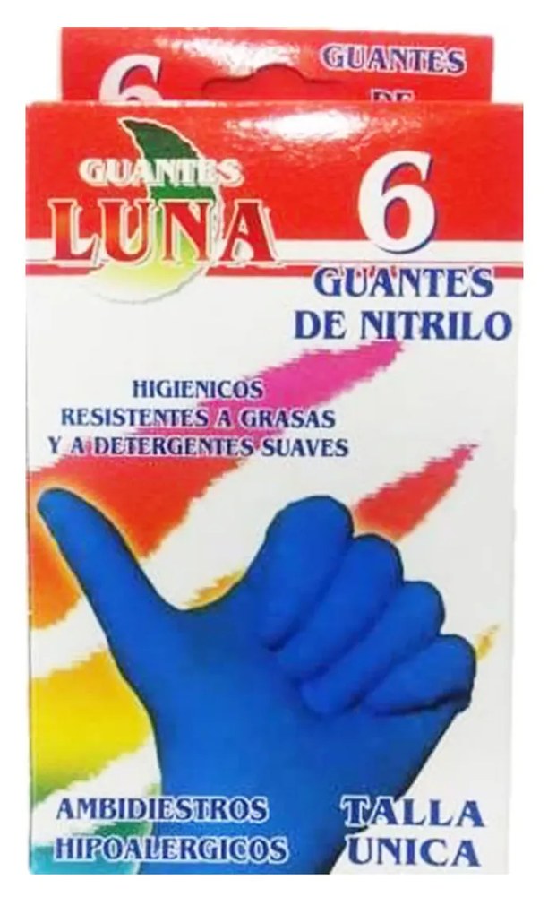 Luvas Nitrilo Luna Caixa 6