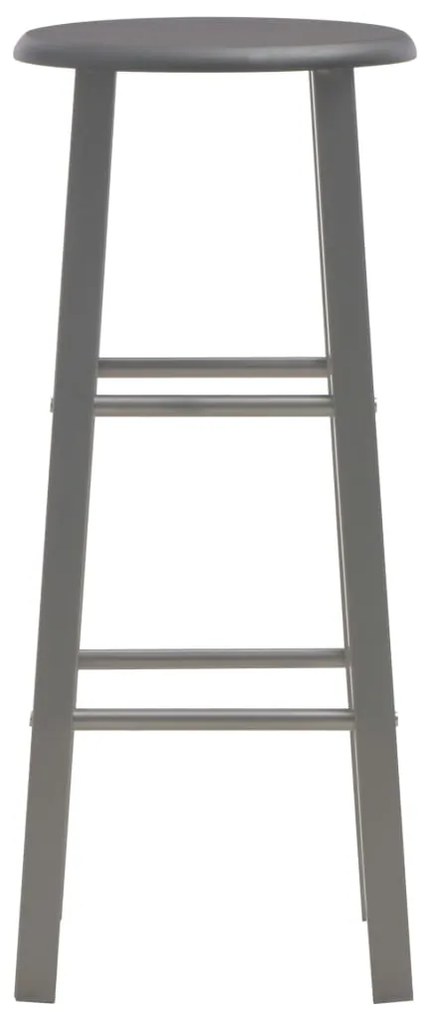 Bancos de bar 2 pcs MDF antracite