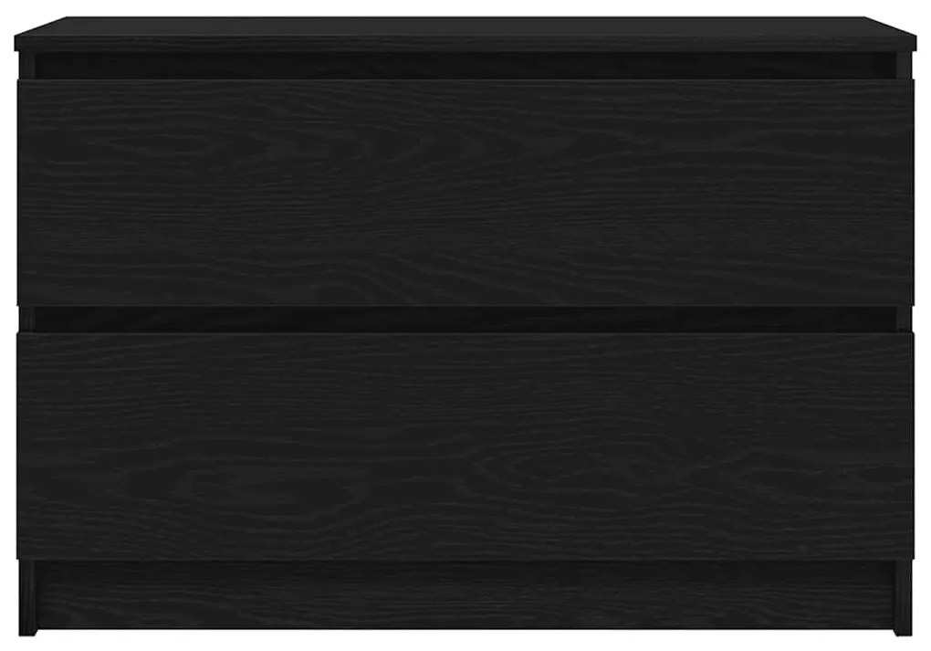 Móvel de TV 80x35x54 cm derivados de madeira preto