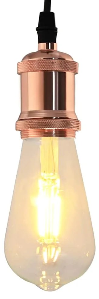 Casquilhos de lâmpadas 2 pcs rosa dourado E27