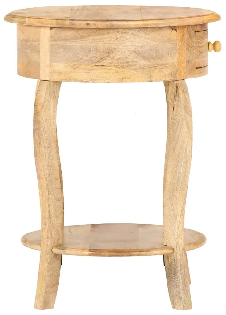 Mesa de apoio 37x37x61 cm madeira de mangueira maciça
