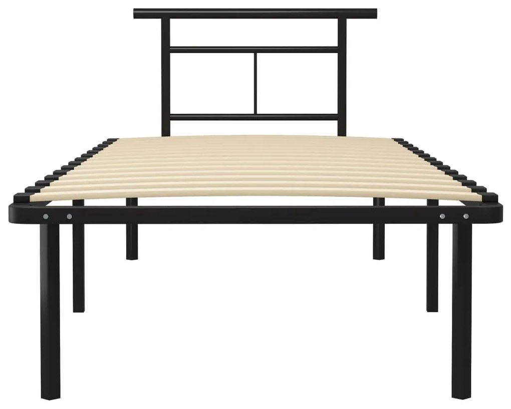 Estrutura de cama 90x200 cm metal preto