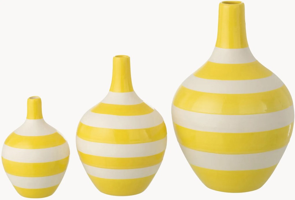 Jarras decorativas Streifen, Alt 32 cm, conjunto de 3