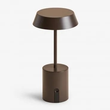 Lâmpada De Mesa Led Sem Fios Para Exterior Uliana Castanho Chocolate - Sklum