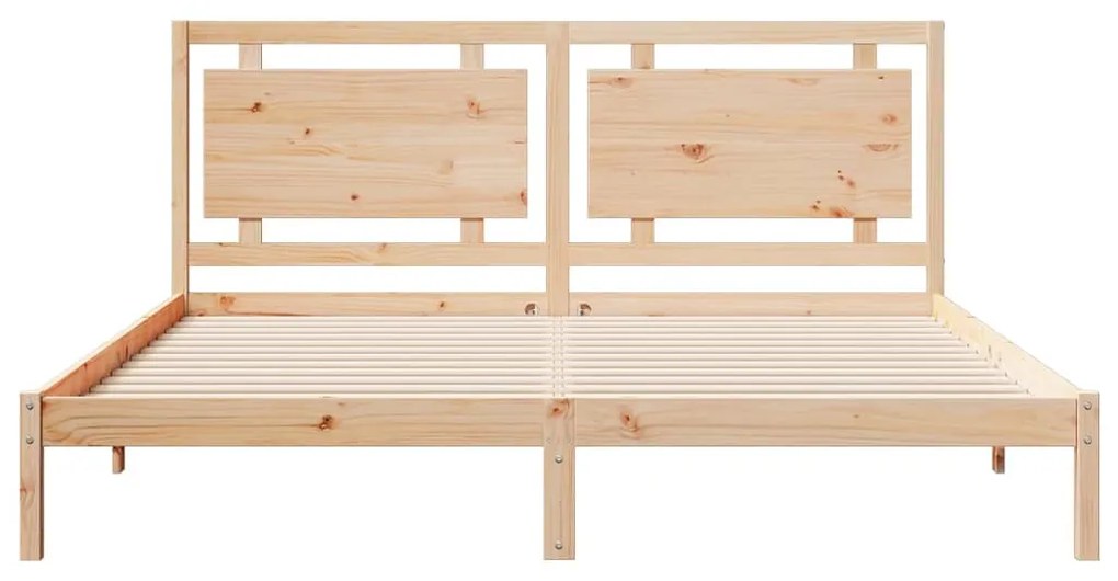 Cama extra longa sem colchão 200x220 cm madeira maciça