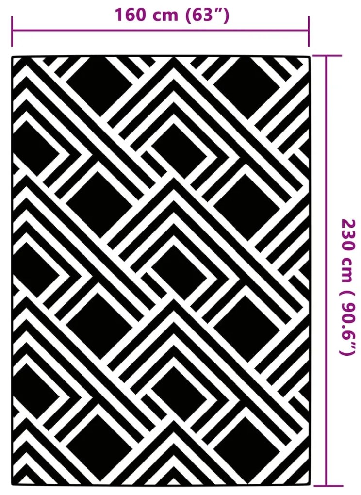 Tapete de exterior 160x230 cm ARAKIL PP cinzento