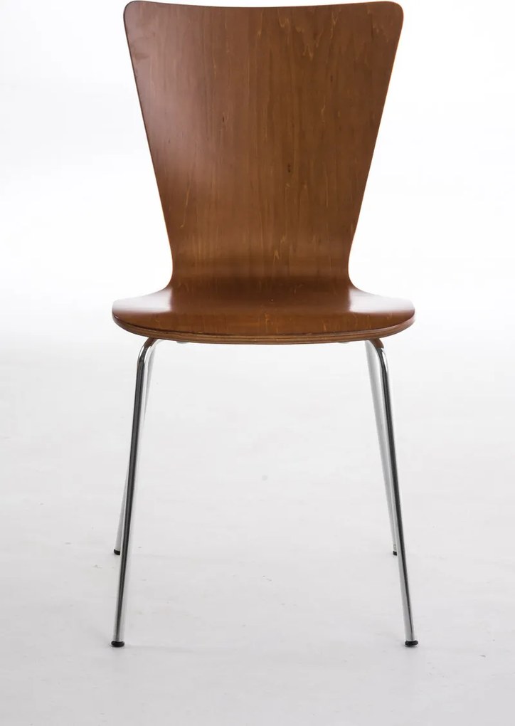 Conjunto de 4 cadeiras cozinha e jantar Aaron 43 x 84 x 50 cm Castanho