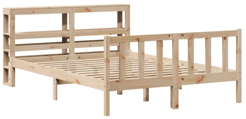 Cama sem colchão 120x200 cm madeira de pinho maciça
