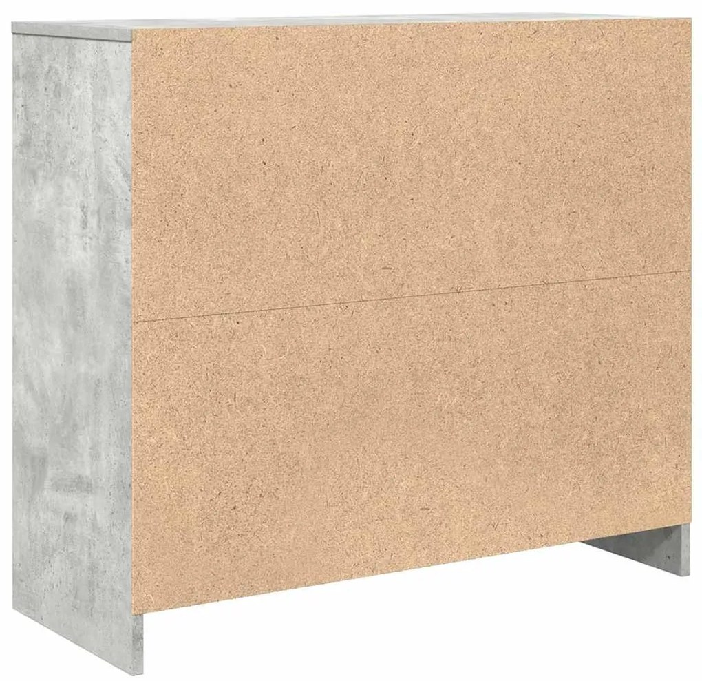 Aparador 85x34x76 cm derivados de madeira cinzento cimento
