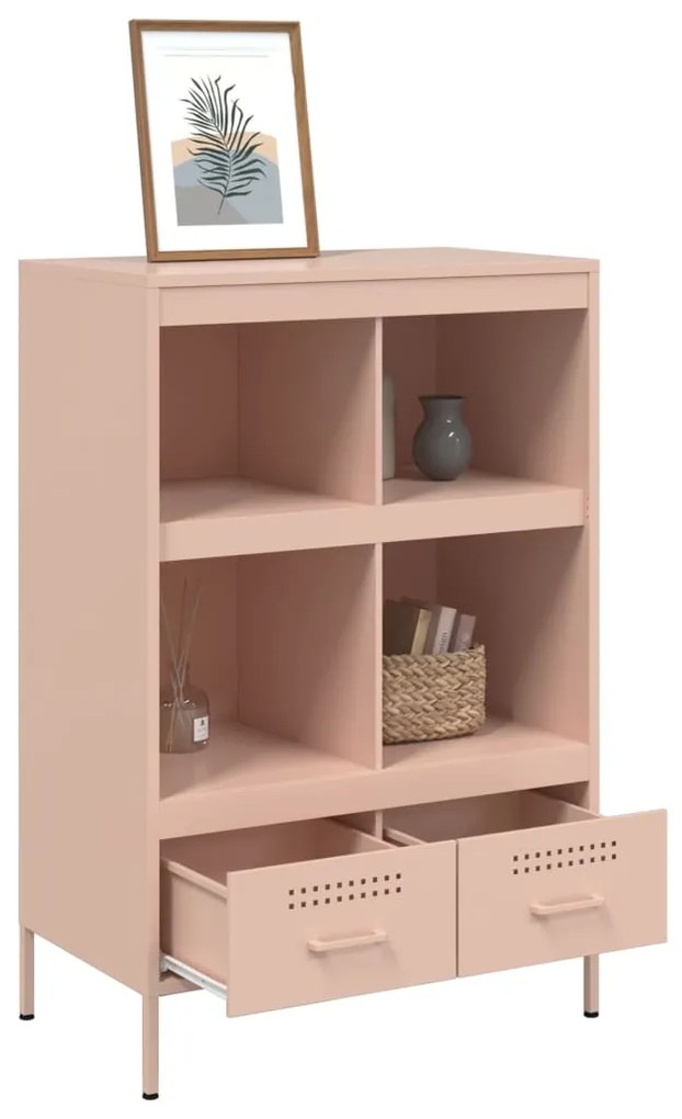 Móvel alto 68x39x101,5 cm aço rosa