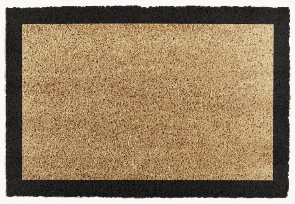 Tapete de entrada em coco artesanal Border.