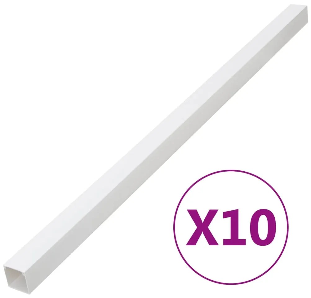 Calhas para cabos 60x40 mm 10 m PVC