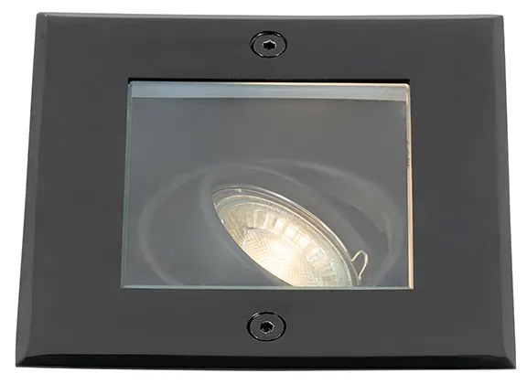 Foco de jardim moderno preto ajustável IP65 - Oneon