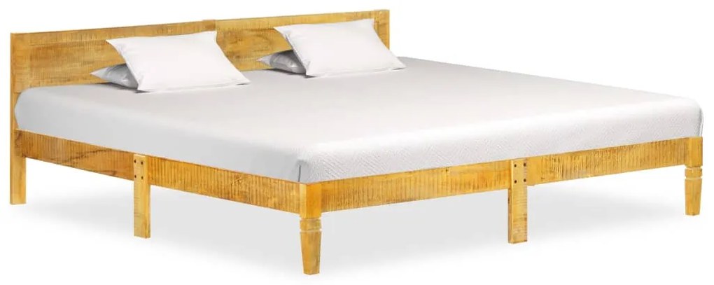 288434 vidaXL Estrutura de cama 200 cm madeira de mangueira maciça