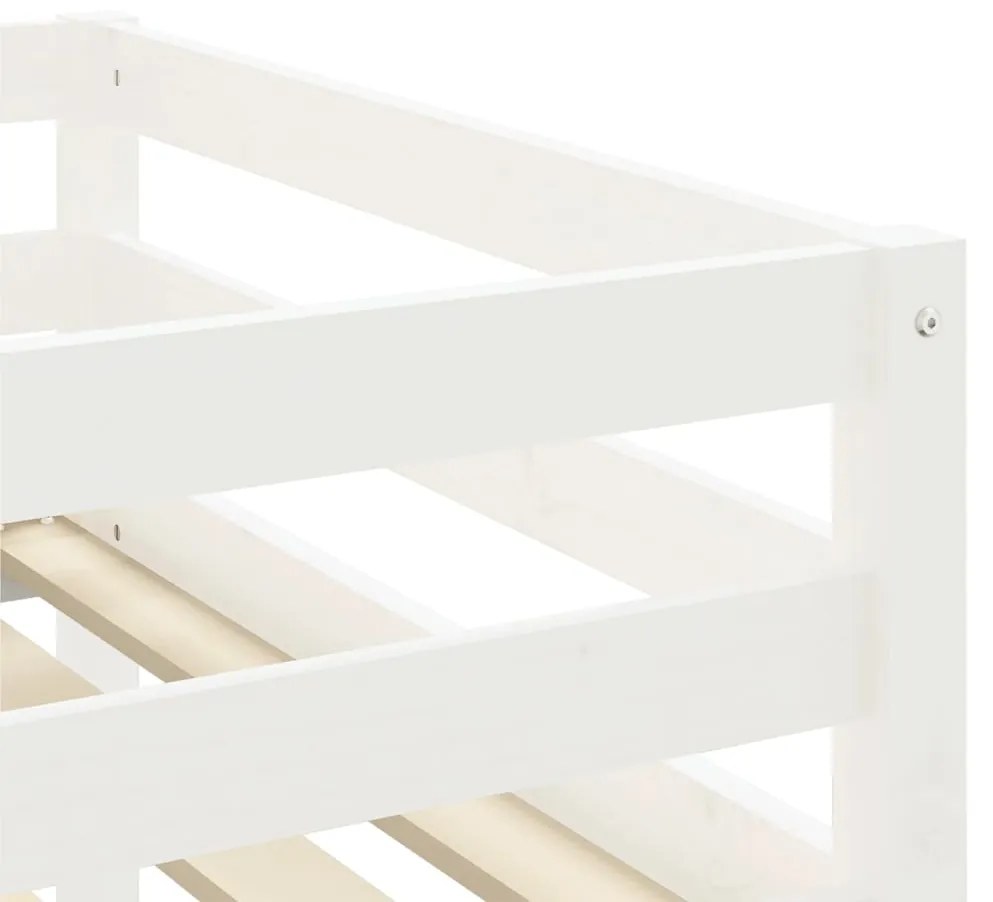 Cama alta p/ criança c/ cortinas 90x190 cm pinho maciço rosa