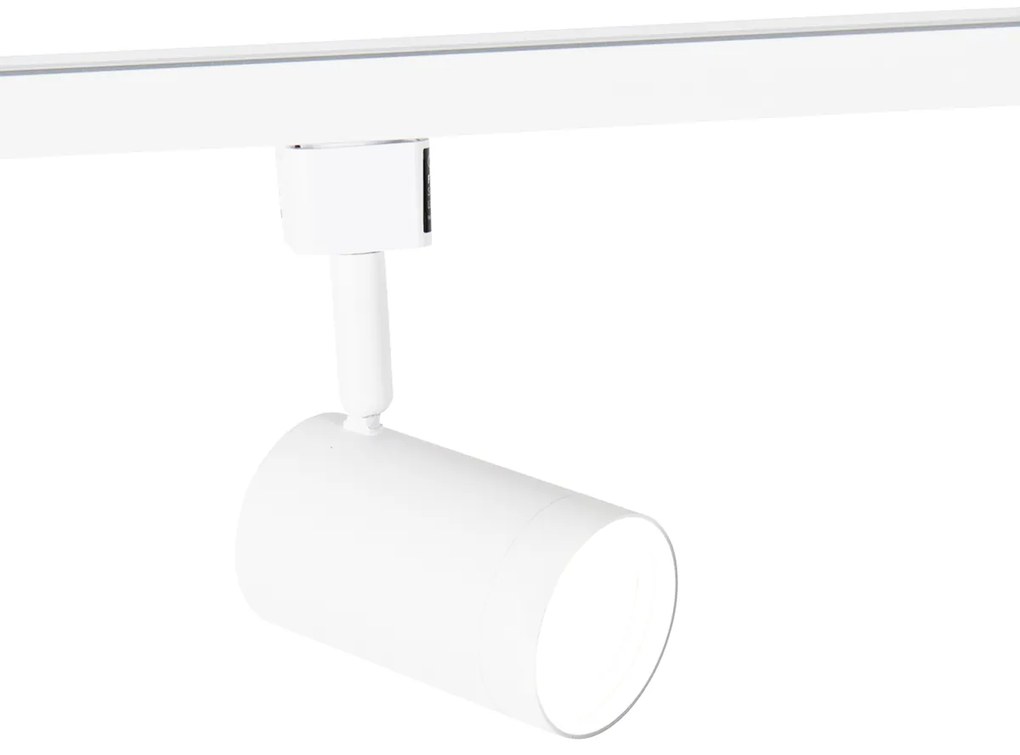 LED Sistema de calha de pendurar inteligente branco monofásico com 5 GU10 Wi-Fi - Jeana Moderno