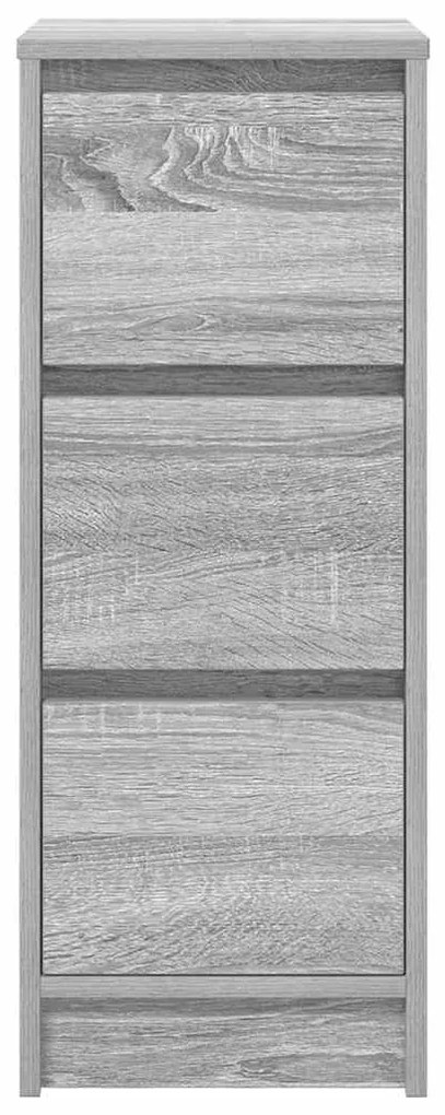 Aparador 29,5x34x76 cm derivados de madeira cinzento sonoma