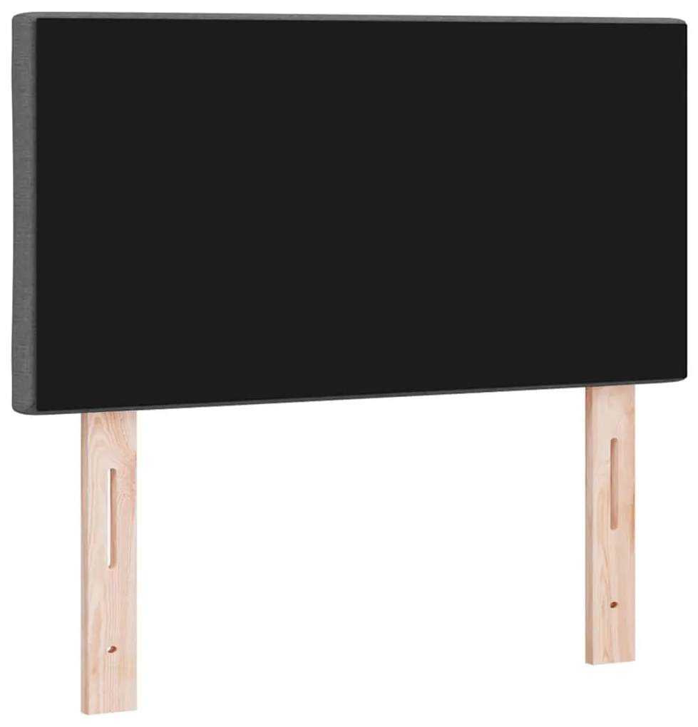 Cabeceira em Design de Blocos de Diamante, Cinza Escuro, 80 cm, em Tec