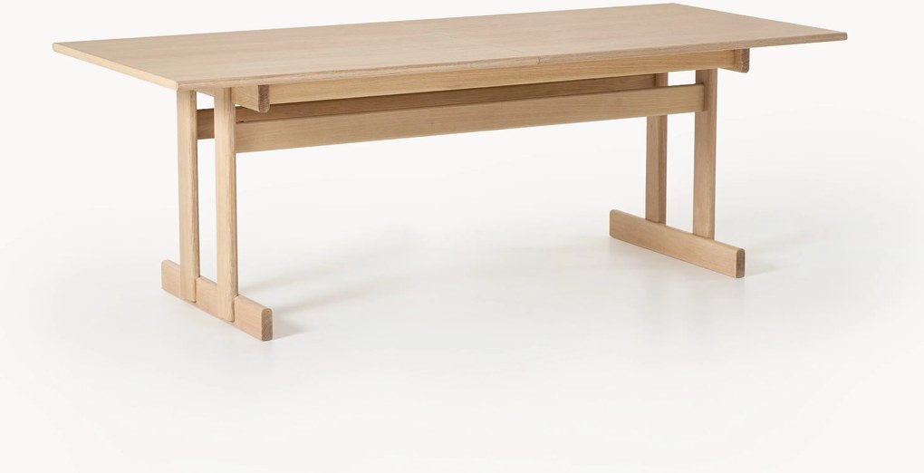 Mesa de jantar extensível em madeira de carvalho Brynn, vários tamanhos