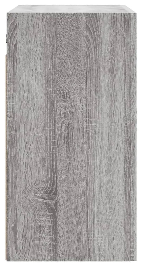 Armário de parede 60x31x60 cm derivados madeira cinzento sonoma