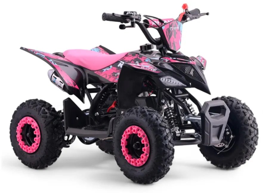 MINI MOTO 4 GASOLINA PARA CRIANÇAS 49cc Roan Ratte R6 4.5cv ROSA