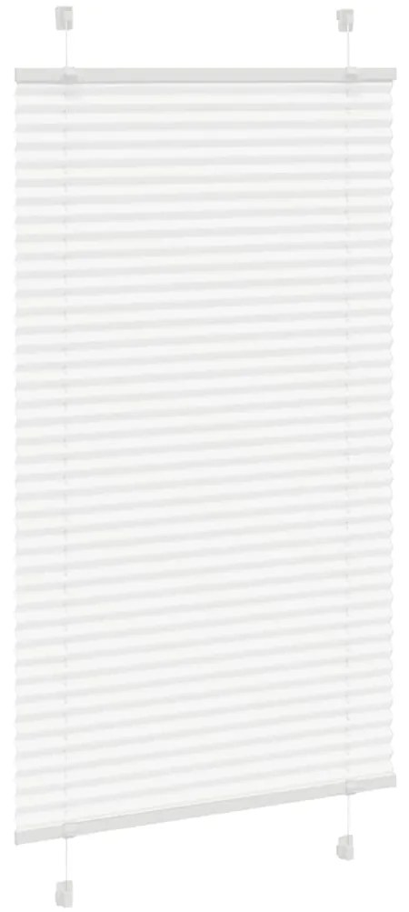 Branco Plissada Cega 80x100 cm Largura Tecido 79,4 cm Poliéster