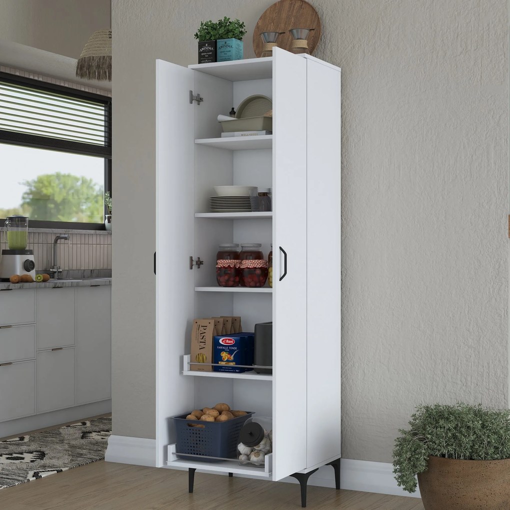 Armário Multiusos JE110 – Branco – 60x198,6x40 cm